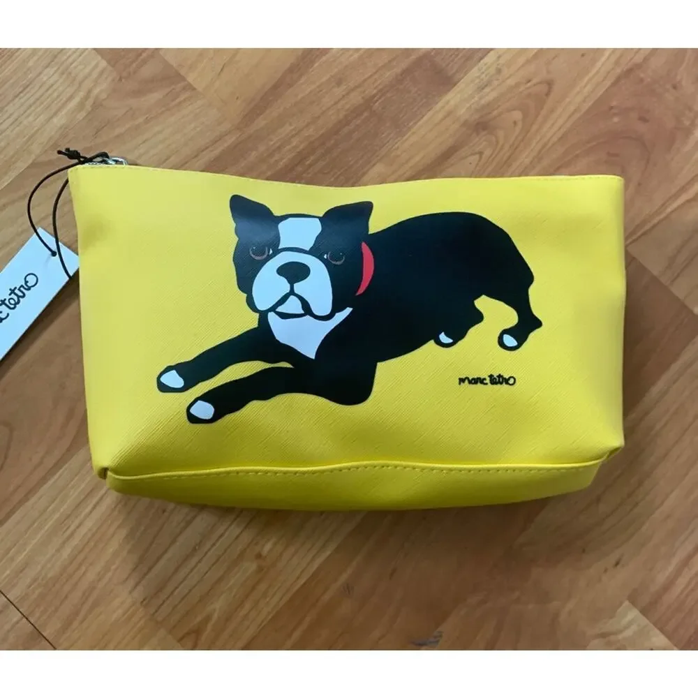 Marc Tetro Yellow Cosmetic Bag